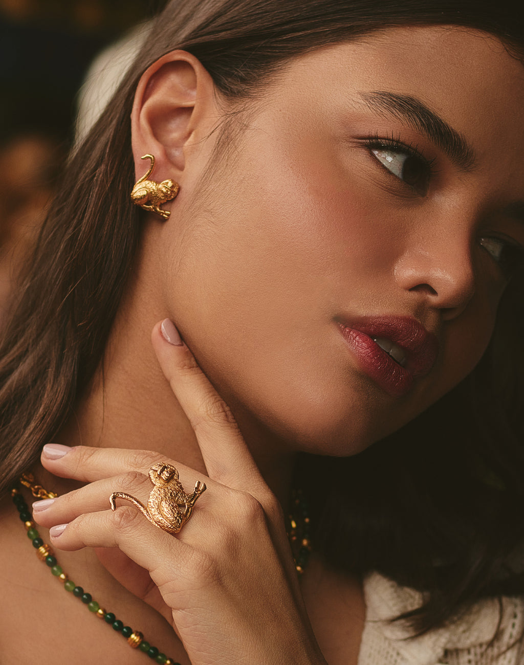 Titi Monkey Earrings