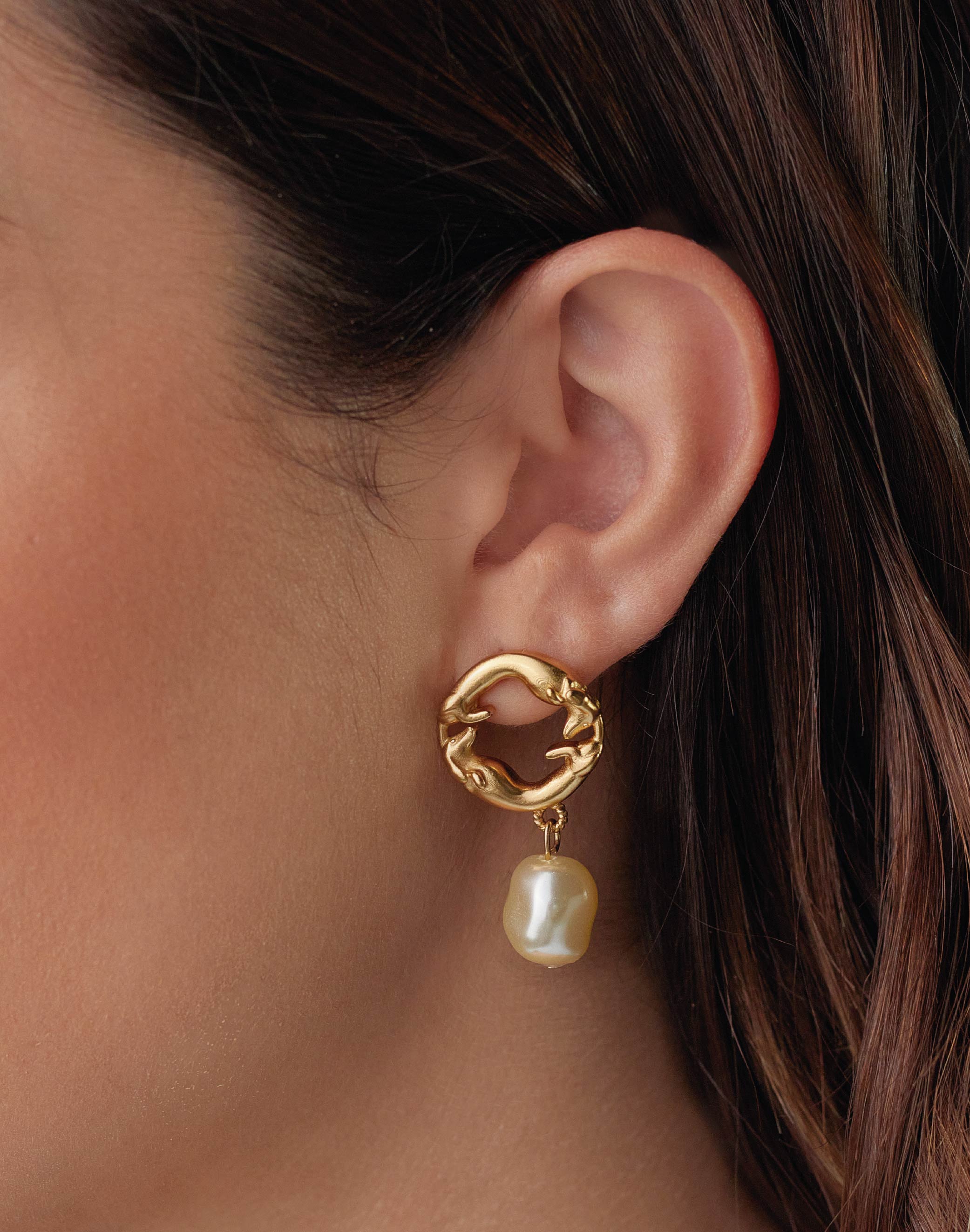 Harlequin Dachshund Earrings