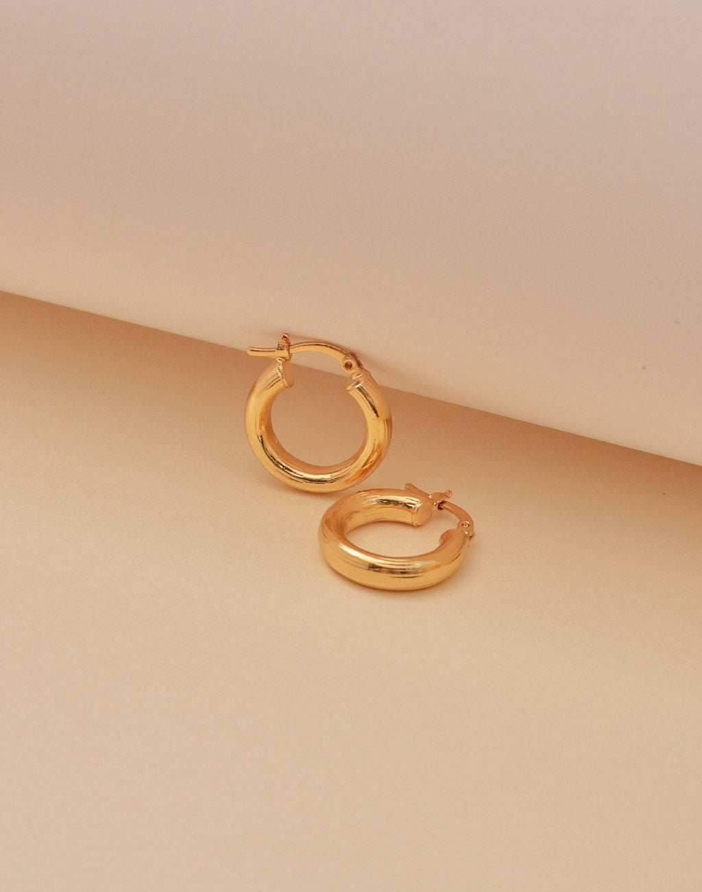 Chicago Gold Hoop Earrings