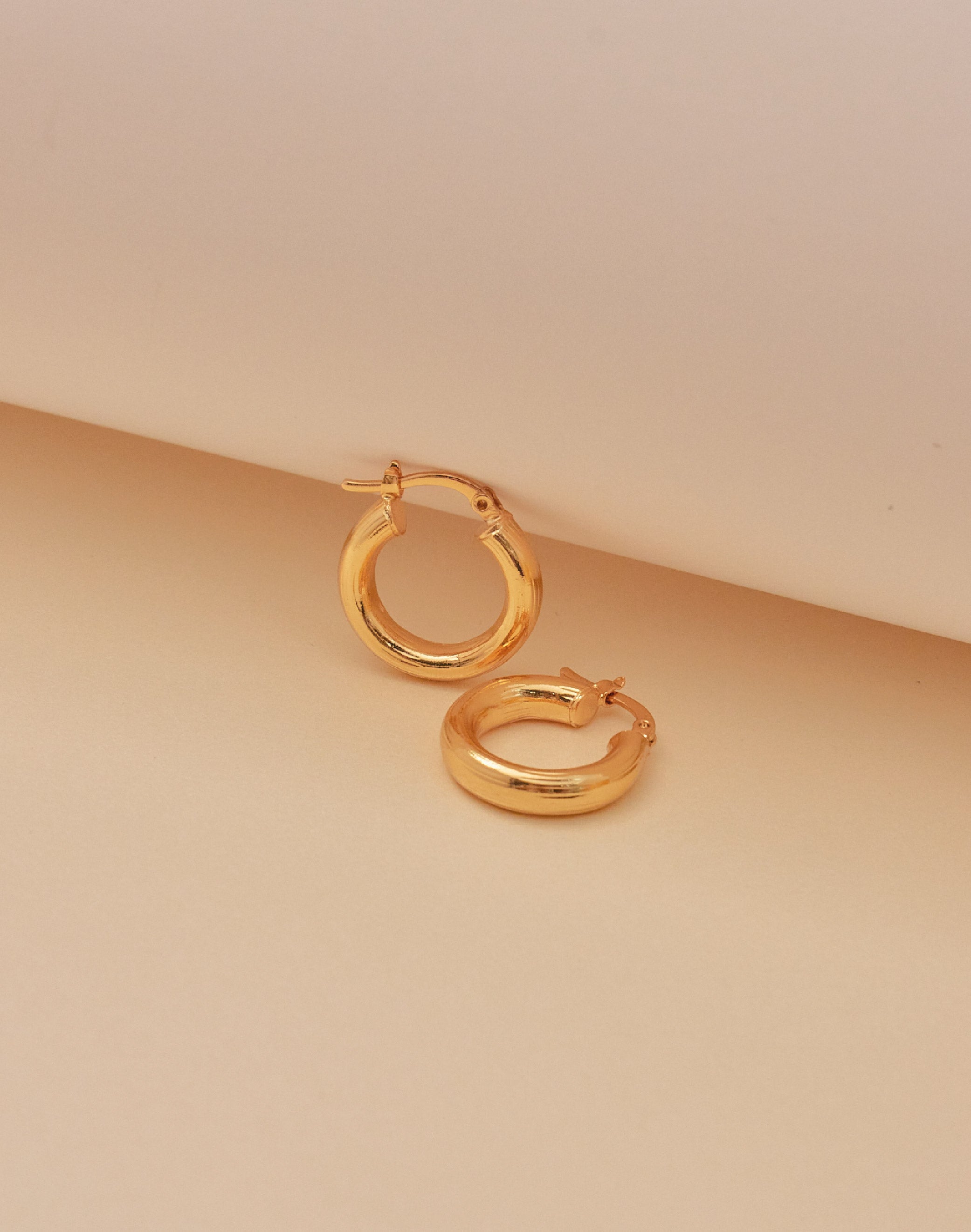 Chicago Gold Hoop Earrings