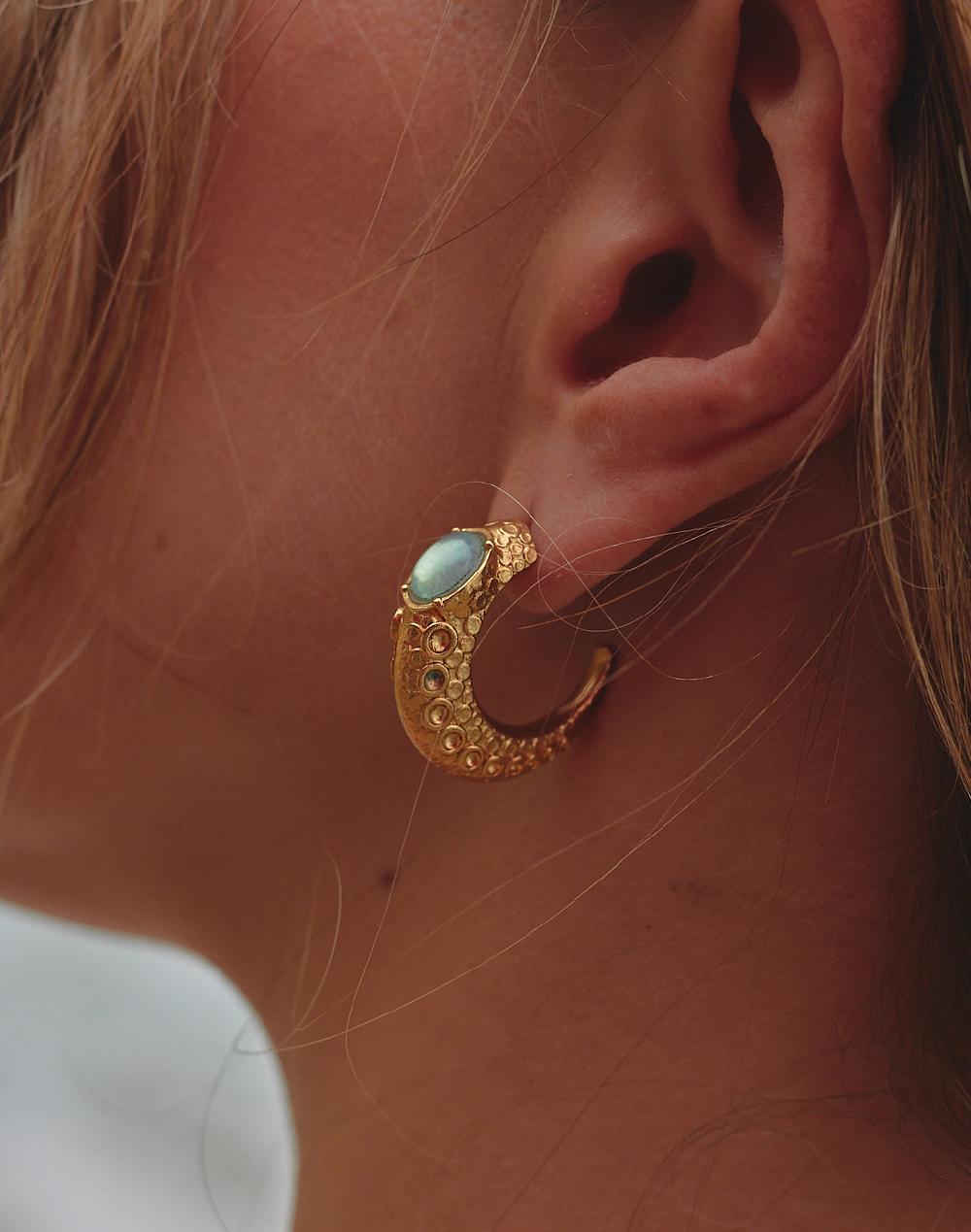 Octopus Hoop Earrings