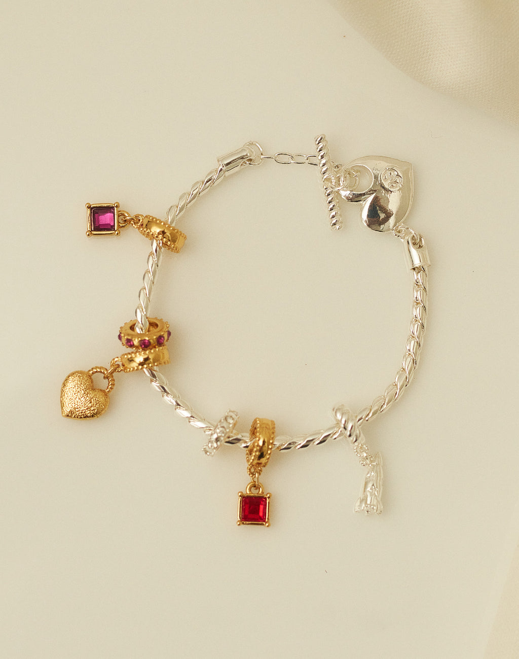 Wow Charm Bracelet — Gold & Silver Finish