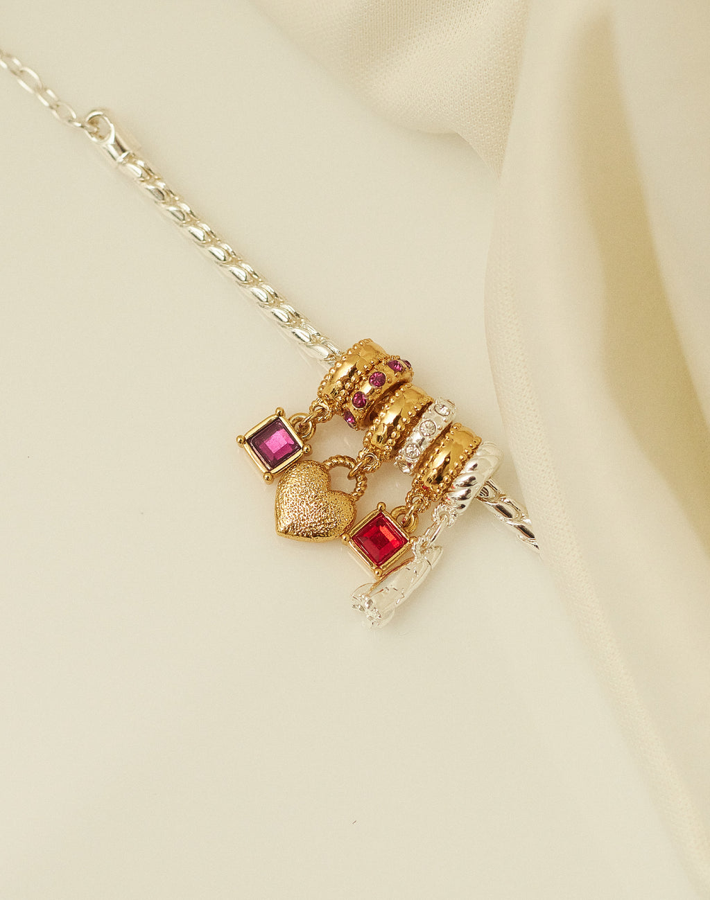 Wow Charm Bracelet — Gold & Silver Finish