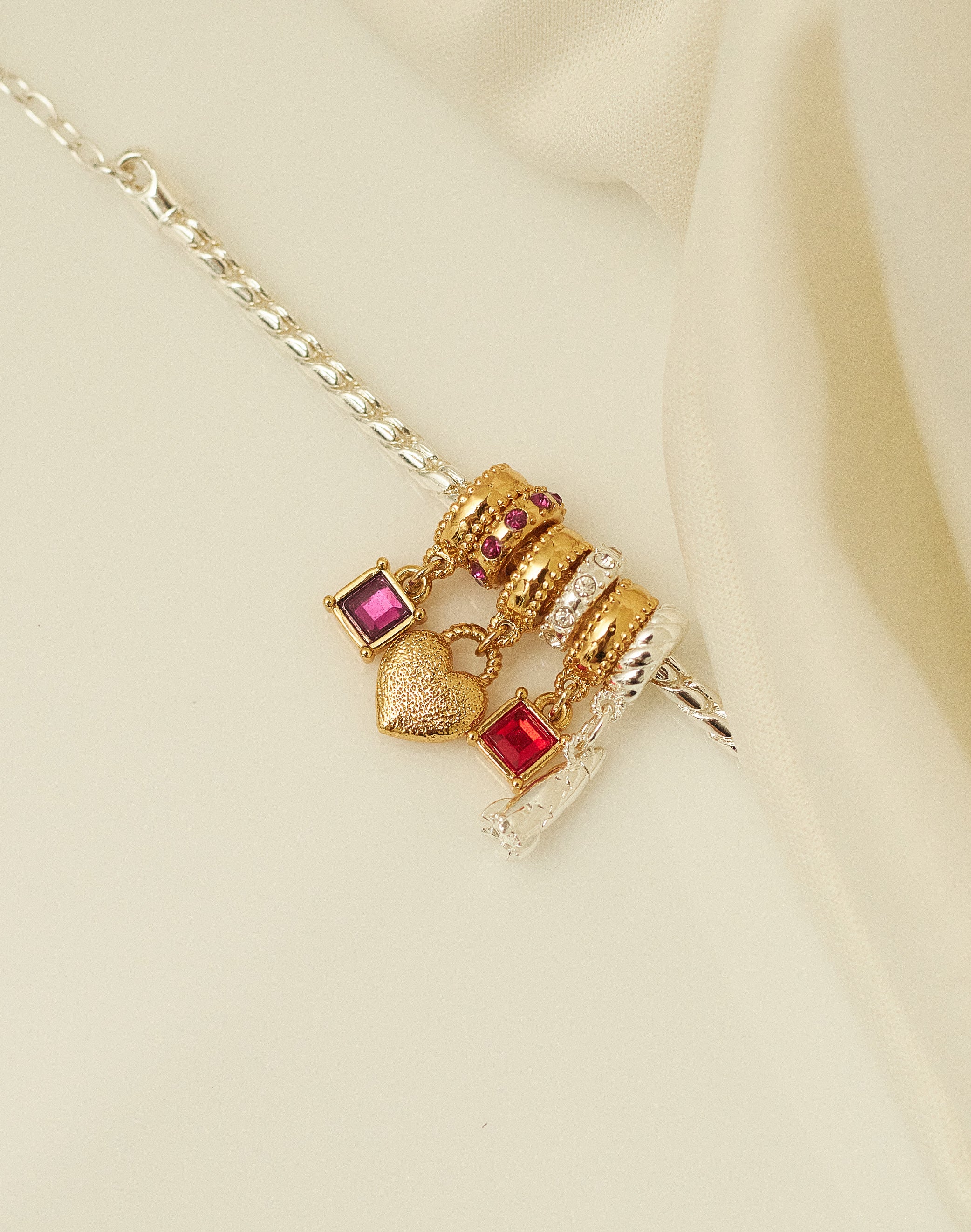 Wow Charm Bracelet — Gold & Silver Finish